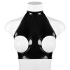 Mirror Sexy Lingerie Patent Leather Bra Shaping Leather Bra Top Interest Pink Lingerie SX108