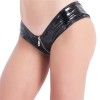Shorts Bright PVC Women's Underpants Patent Leather Sexy Zipper Open Eductive Shorts SX131