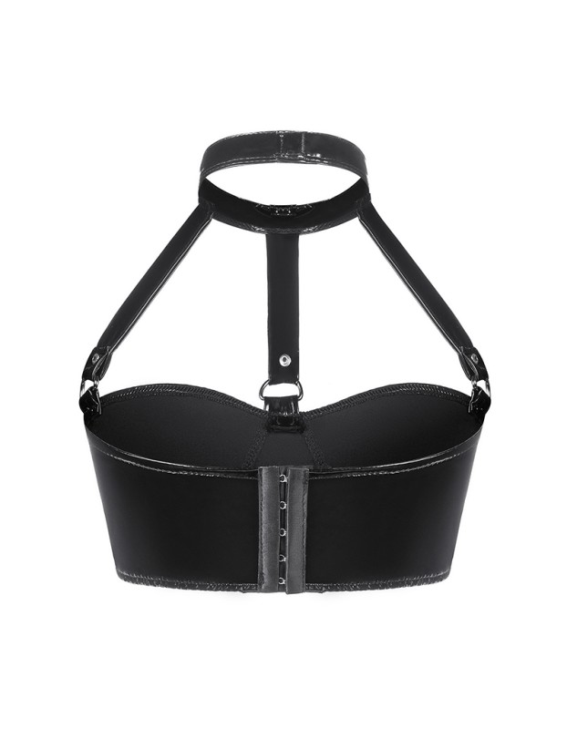Custom Underwear Sexy Leather Bra Strap Babydoll Lingerie Ladies Underwear SX100