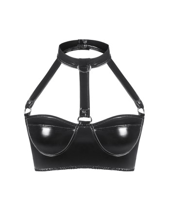 Custom Underwear Sexy Leather Bra Strap Babydoll Lingerie Ladies Underwear SX100
