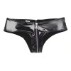 Shorts Bright PVC Women's Underpants Patent Leather Sexy Zipper Open Eductive Shorts SX131
