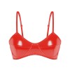 Lingerie Sexy Feminina Bright PVC Patent Leather Bra Extremely Woman Underwear SX105