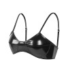 Lingerie Sexy Feminina Bright PVC Patent Leather Bra Extremely Woman Underwear SX105