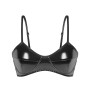 Lingerie Sexy Feminina Bright PVC Patent Leather Bra Extremely Woman Underwear SX105