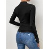 Solid Color Long Sleeve T-shirt Slim Bottoming Femme Joker Pleated Design T-shirt Top ZY1007