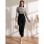 High-necked Design Feels Pleated Streetwear T-shirt Joker Long Sleeve Top T-shirt For Women ZY1068