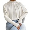 Half High Necked Women's Sweater Set Solid Color Hooded Bat Sleeve Custom Sweater Outside ZY1030