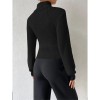 Slim Versatile Sweater Women High-necked Openwork Knitted Sexy Long-Sleeved Sweaters ZY1019