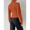 Slim Versatile Sweater Women High-necked Openwork Knitted Sexy Long-Sleeved Sweaters ZY1019