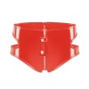 PVC Patent Leather Female Sexy Shorts Zip-up Open Sex Leather Shorts Set SX137