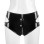PVC Patent Leather Female Sexy Shorts Zip-up Open Sex Leather Shorts Set SX137