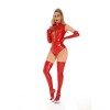 Nightclub Leather Jumpsuit For Woman Zipper Sexy Underwear Faux Leather Fetish Jumpsuit XX6890