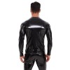 Men's Jacket PVC High Highlight Patent Leather Sexy Slim-Fit Long Sleeve PU T-shirt SX250