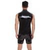 Mirror PU Bright Slim Casual Waterproof Standing Collar Sleeveless Leather Vest Jacket Men SX240