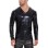 V-neck PU Leather Top Men's Soft Patent Leather T-shirt Long Sleeve Sexy Bright Leather Coat SX260
