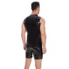 Sleeveless Leather Vest Men's Mirror Slim Casual Waterproof Sexy Men Leather T-shirt SX268