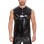 Sleeveless Leather Vest Men's Mirror Slim Casual Waterproof Sexy Men Leather T-shirt SX268