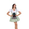 Maid Costume Plaid Tricolor Scottish Dress Girdle Palace Beer Suit Dance Costumes For Women DL2069