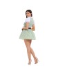 Maid Costume Plaid Tricolor Scottish Dress Girdle Palace Beer Suit Dance Costumes For Women DL2069