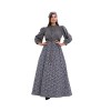 Farm Colonial Swimming Costumes For Muslim Women Floral Skirt Court Dress Retro Clothing DL2071