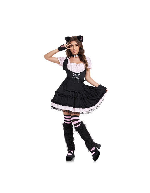 Women Sexy Animal Costumes Cute Sweet Cat Girl Lolita Costume Cosplay Maid Party Dress DL2052