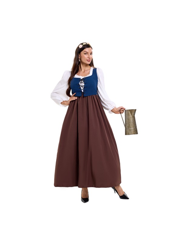 Court Dress Costume Cosplay Medieval Retro Sexy Maid Costume Clothing Farm Colonial Period  DL2070