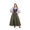 Halloween Medieval Retro One Shoulder Dress Cultural Festival Art Performance Costume DL2072