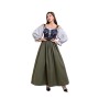 Halloween Medieval Retro One Shoulder Dress Cultural Festival Art Performance Costume DL2072