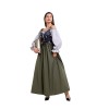 Halloween Medieval Retro One Shoulder Dress Cultural Festival Art Performance Costume DL2072