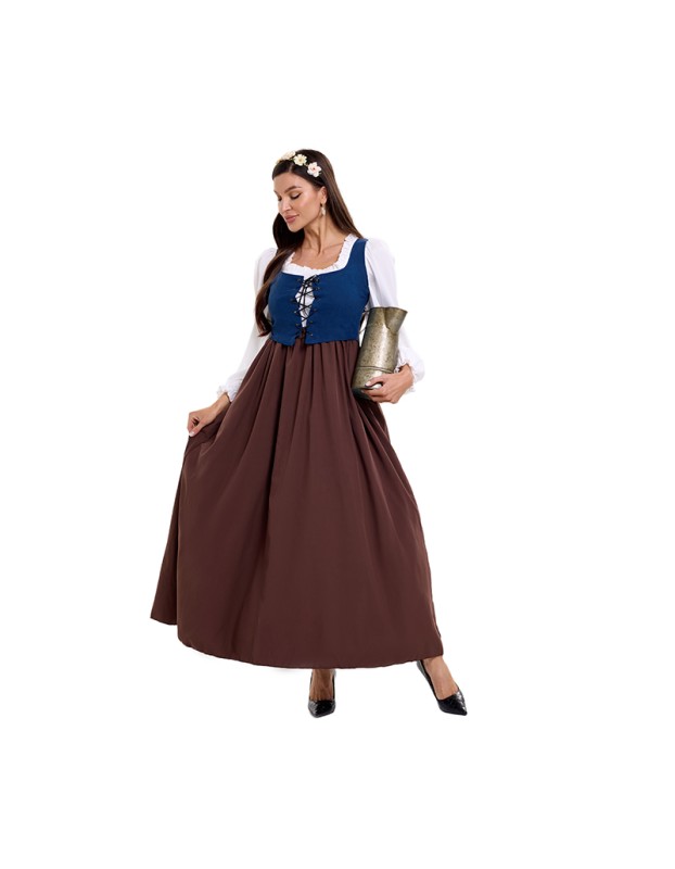 Court Dress Costume Cosplay Medieval Retro Sexy Maid Costume Clothing Farm Colonial Period  DL2070