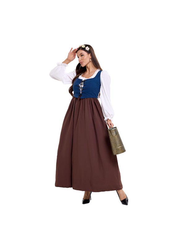 Court Dress Costume Cosplay Medieval Retro Sexy Maid Costume Clothing Farm Colonial Period  DL2070