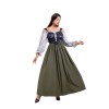 Halloween Medieval Retro One Shoulder Dress Cultural Festival Art Performance Costume DL2072