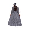 Farm Colonial Swimming Costumes For Muslim Women Floral Skirt Court Dress Retro Clothing DL2071