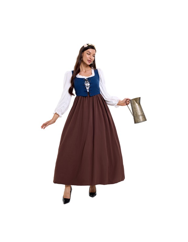 Court Dress Costume Cosplay Medieval Retro Sexy Maid Costume Clothing Farm Colonial Period  DL2070