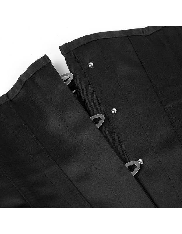 Court Corset Gothic Retro Satin Cincher Waist Binde Outerwear Tummy Control Waist Shaping Top QF920