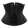 Court Corset Gothic Retro Satin Cincher Waist Binde Outerwear Tummy Control Waist Shaping Top QF920