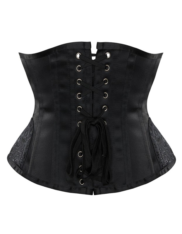 Court Corset Gothic Retro Satin Cincher Waist Binde Outerwear Tummy Control Waist Shaping Top QF920