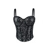 Pure Wind Lace Bustier Top Bundy Ultra Sexy Slim Sequin Halter Women Waist Fishbone Corset  KN9207