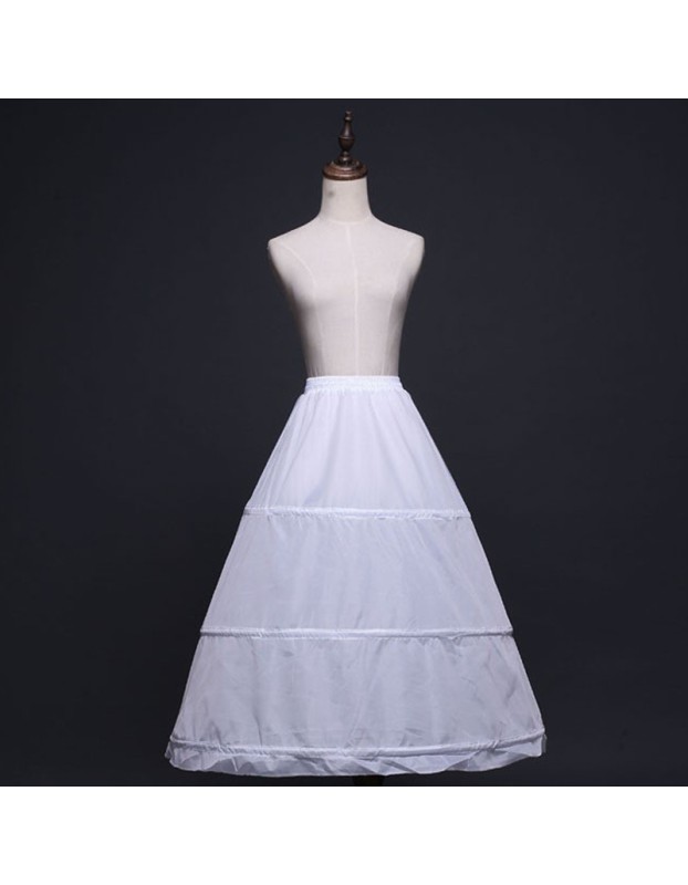 Three Steel Hoops And Elastic Waist Support Skirt For Brides Wedding Dress Formal Dress QC0121