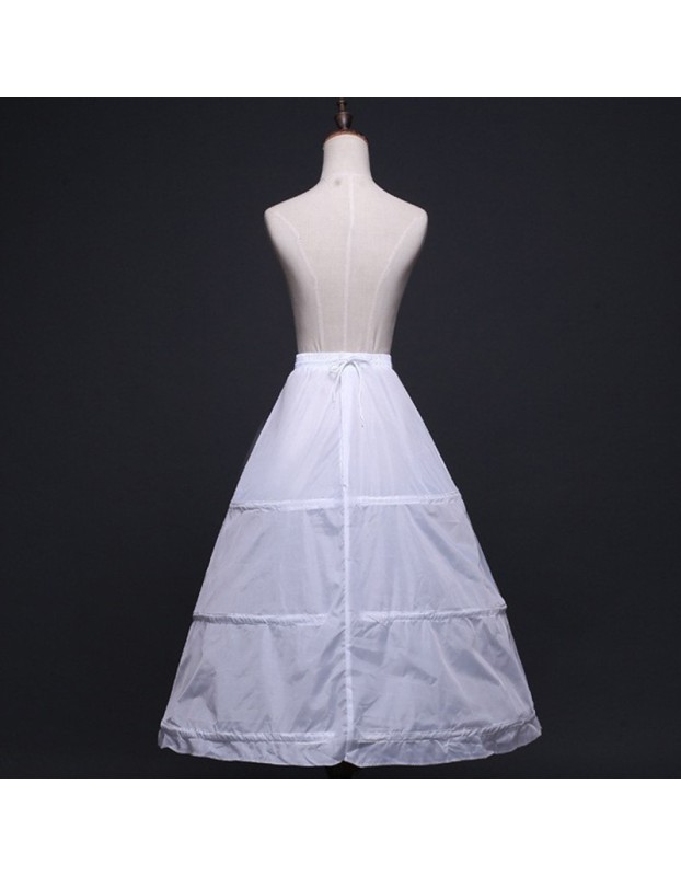 Three Steel Hoops And Elastic Waist Support Skirt For Brides Wedding Dress Formal Dress QC0121