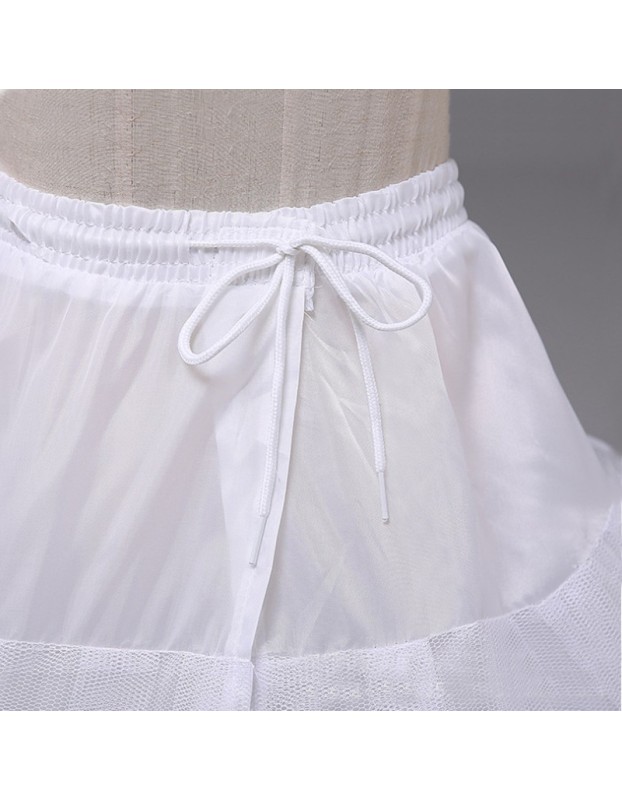 Three Steel Hoops And Elastic Waist Support Skirt For Brides Wedding Dress Formal Dress QC0121