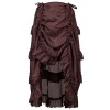 Court Retro Irregular Short Skirt Caribbean Pirate Skirt Uniform Petticoat Women Black Skirt 31672