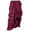 Court Retro Irregular Short Skirt Caribbean Pirate Skirt Uniform Petticoat Women Black Skirt 31672