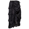 Court Retro Irregular Short Skirt Caribbean Pirate Skirt Uniform Petticoat Women Black Skirt 31672
