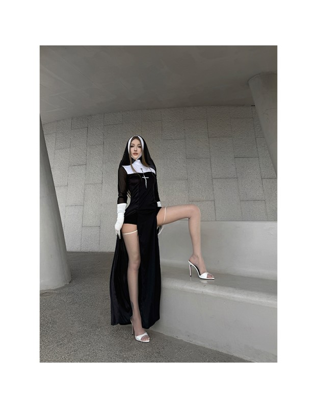Halloween Role-Playing Adult Costumes Sexy Nun Costumes Carnival Cosplay Nun Costumes DL2074