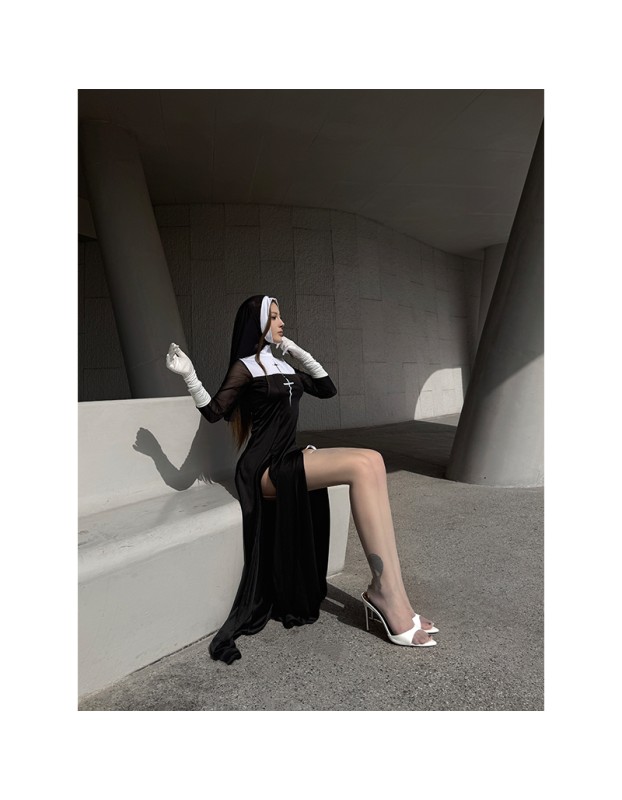 Halloween Role-Playing Adult Costumes Sexy Nun Costumes Carnival Cosplay Nun Costumes DL2074