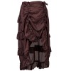 Court Retro Irregular Short Skirt Caribbean Pirate Skirt Uniform Petticoat Women Black Skirt 31672