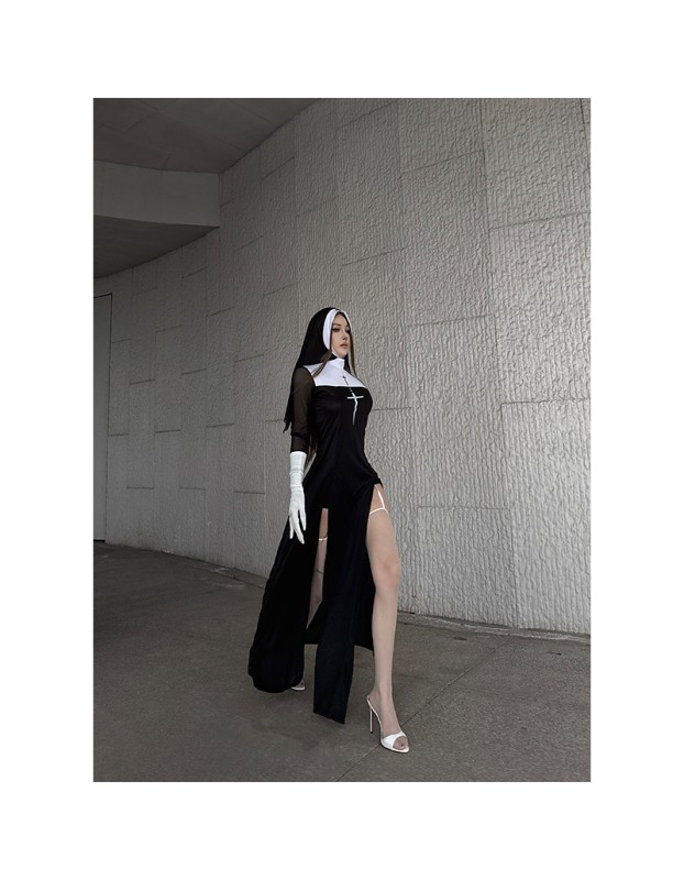 Halloween Role-Playing Adult Costumes Sexy Nun Costumes Carnival Cosplay Nun Costumes DL2074