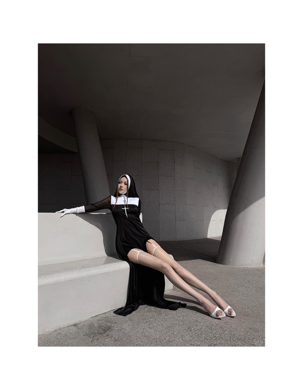 Halloween Role-Playing Adult Costumes Sexy Nun Costumes Carnival Cosplay Nun Costumes DL2074