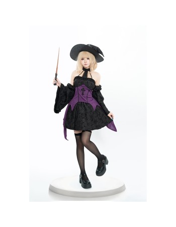 Halloween Witch Cosplay Costume Female Dress Masquerade Ball Theme Party Witch Costume DL2078